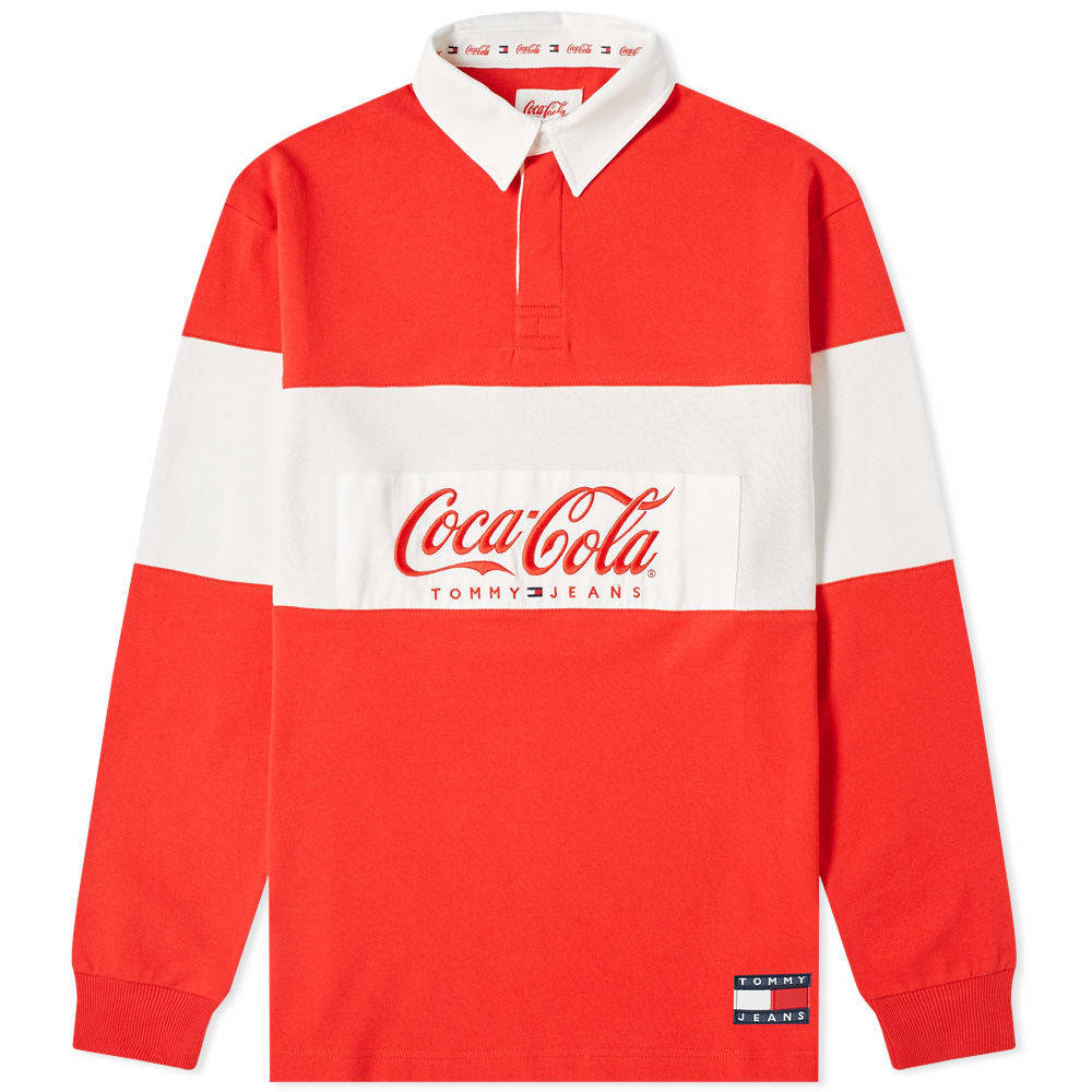 Pursuit Road making process Define Tommy Jeans x Coca-Cola Rugby Shirt Coca-Cola Tommy Jeans