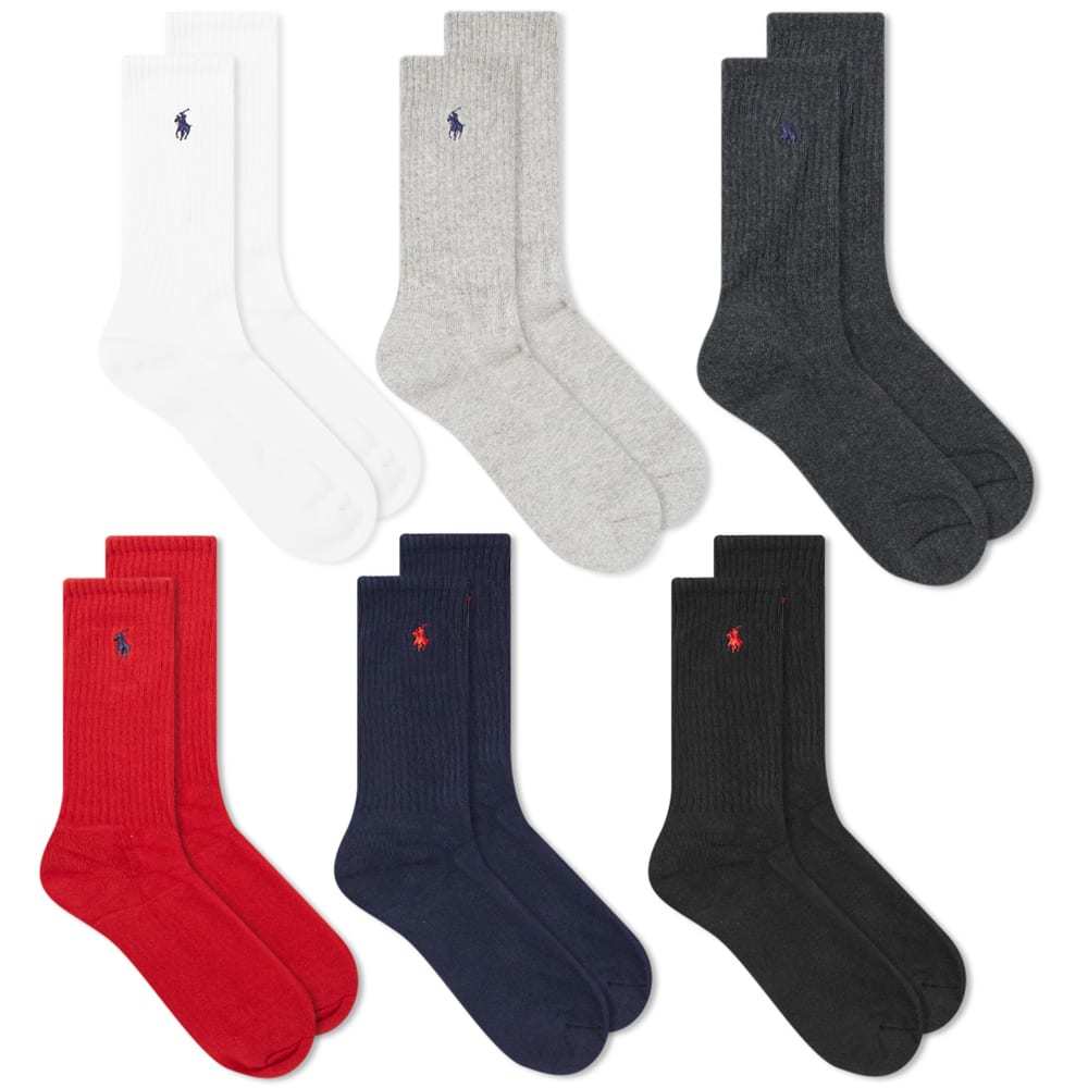 ralph lauren cotton crew socks