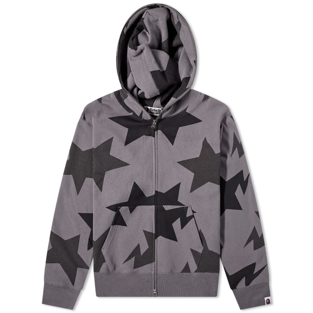 Photo: A Bathing Ape Sta Pattern Relaxed Fit Full Zip Hoody