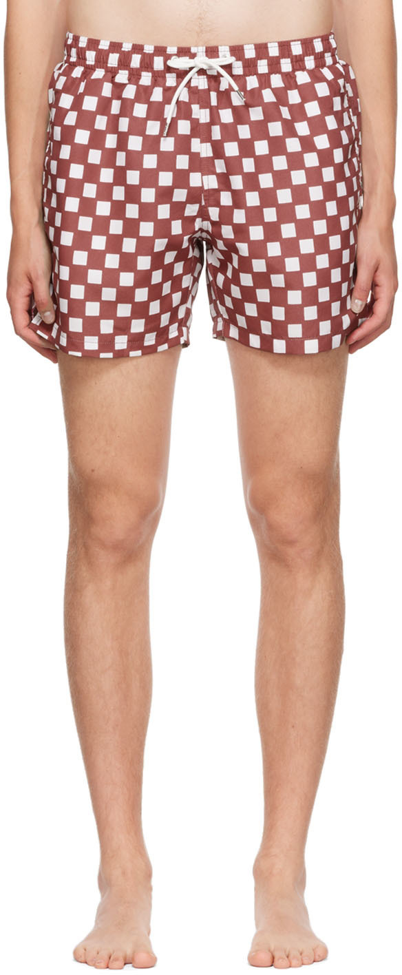 Gimaguas Red Polyester Swim Shorts Gimaguas