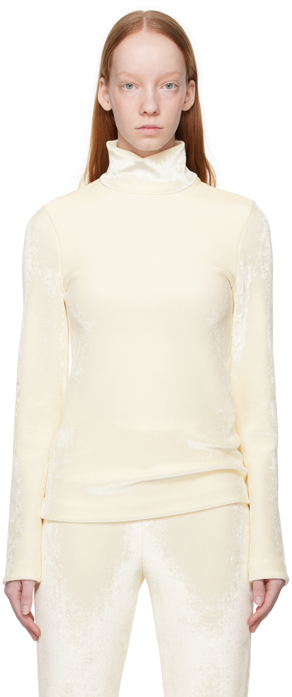 Jil Sander Off-White Zip Turtleneck Jil Sander