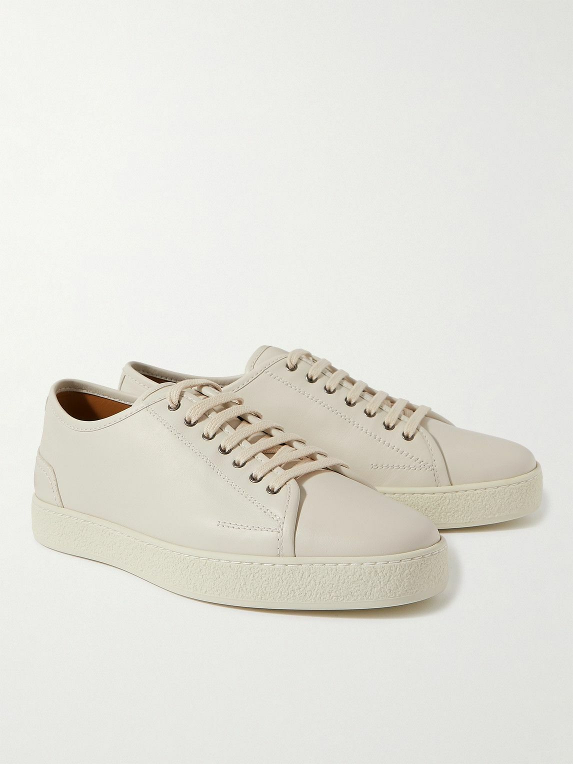 John Lobb - Stockwell Leather Sneakers - Neutrals John Lobb