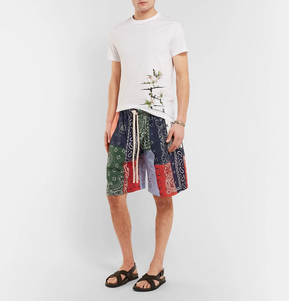 Loewe - Wide-Leg Patchwork Printed 
