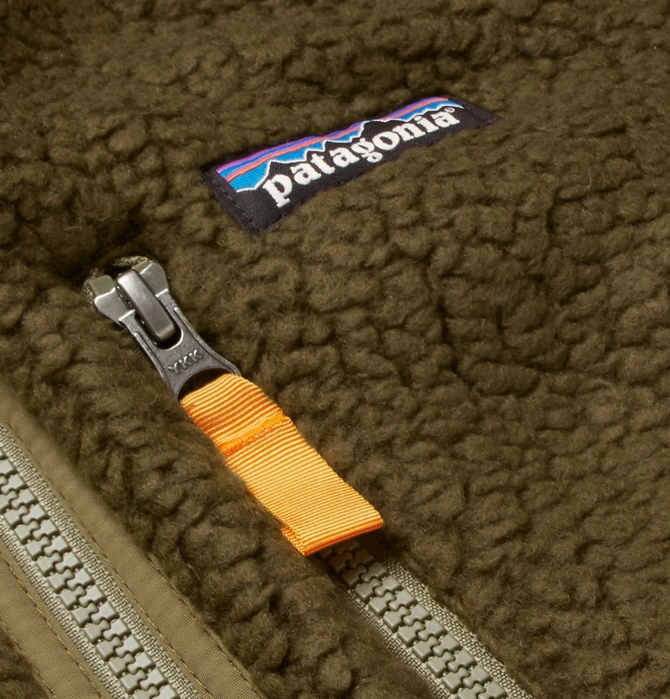 patagonia retro pile fleece green