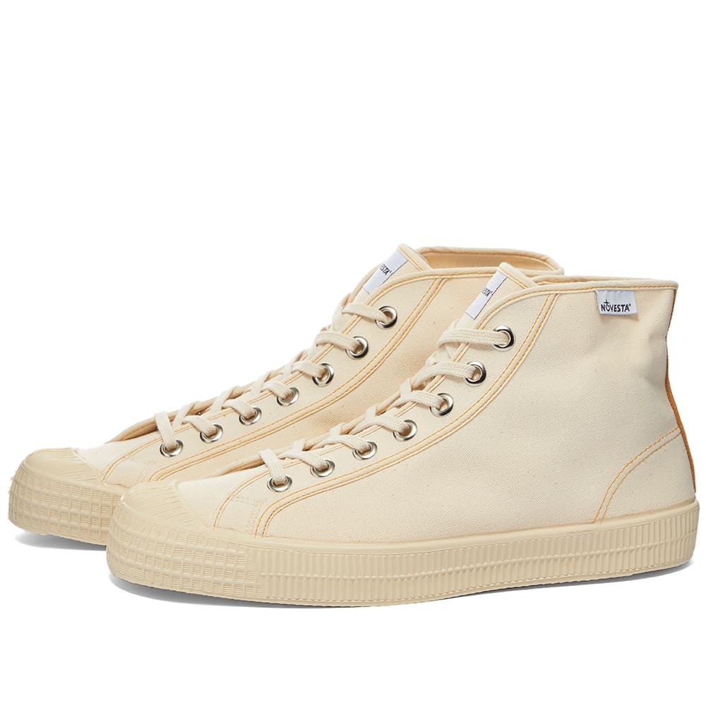 Novesta Star Dribble Contrast Sneakers in Beige/Sedlova Novesta