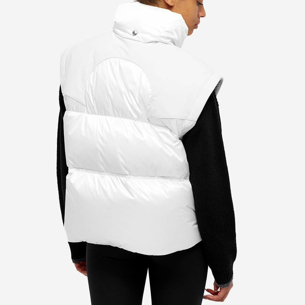 Moncler Women's Genius 1952 Serling Shearling Panel Jacket in White Moncler