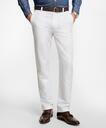 Brooks Brothers Men's Clark Fit Linen and Cotton Chinos Pants | White