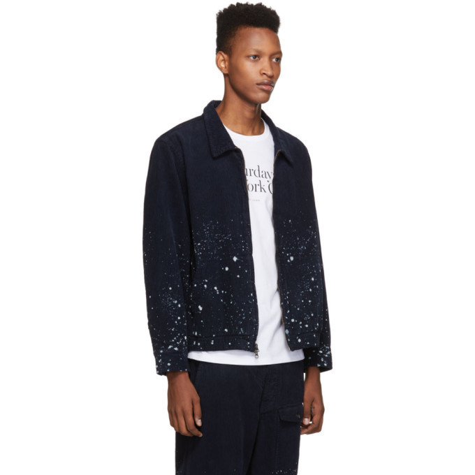 Saturdays NYC Navy Cord Harrison Jacket 