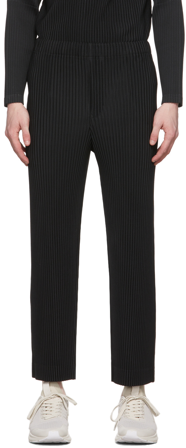 Homme Plissé Issey Miyake Black Mc February Trousers Homme Plisse Issey ...