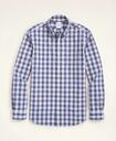 Brooks Brothers Men's Friday Shirt, Poplin Check | Navy