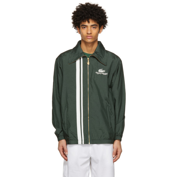 Lacoste Green Ricky Regal Edition Contrast Bands Zip Jacket Lacoste