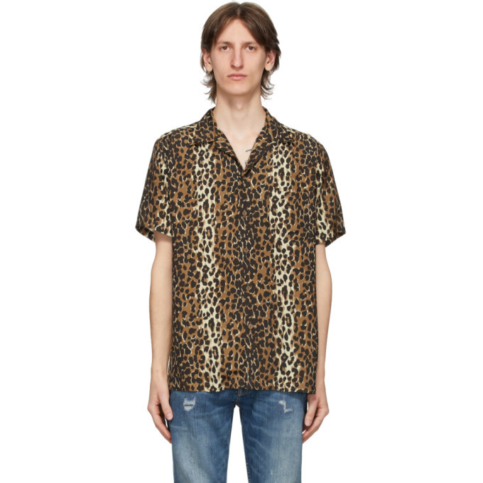 WACKO MARIA LEOPARD HAWAIIAN SHIRT