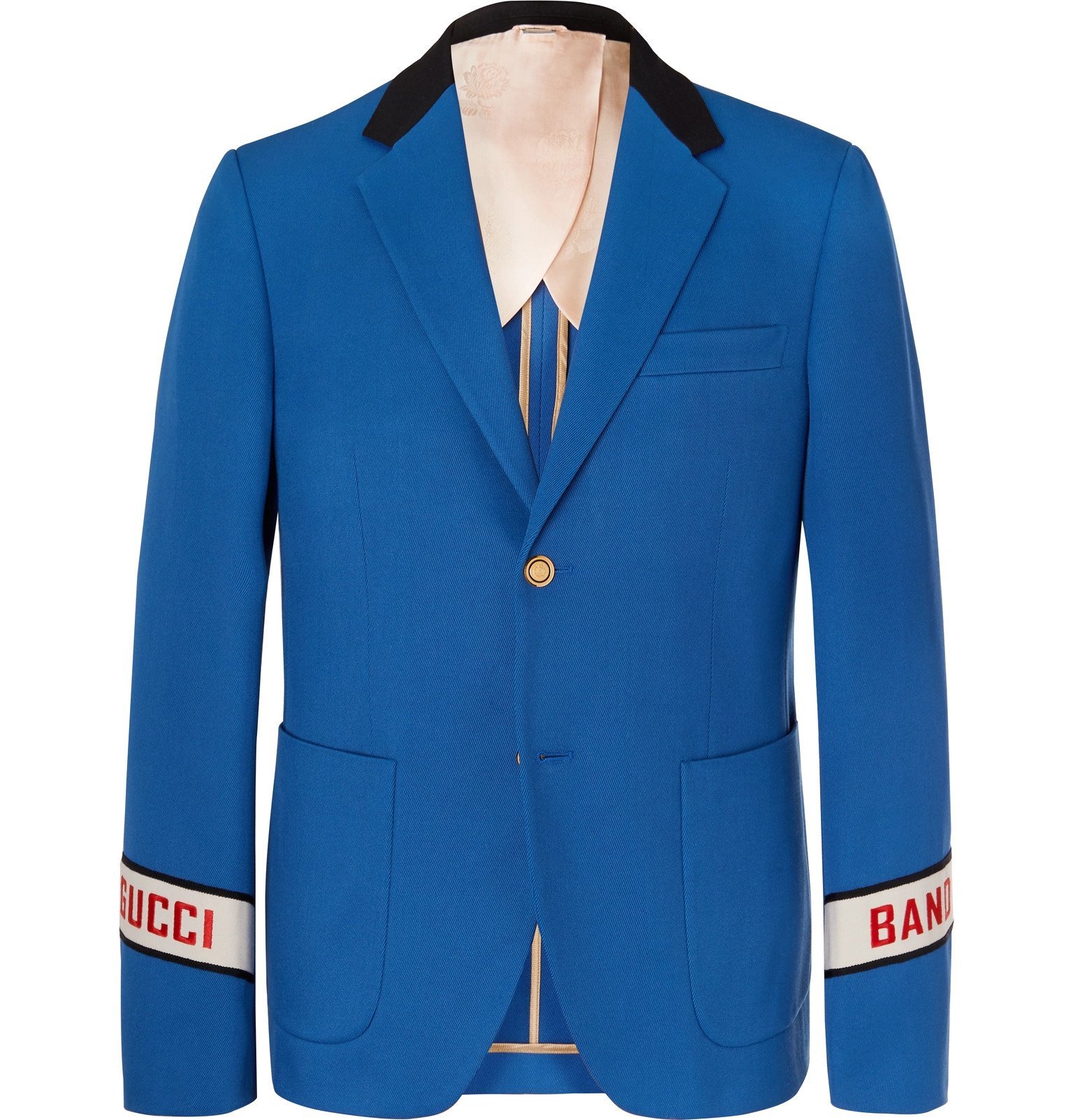 blue gucci coat
