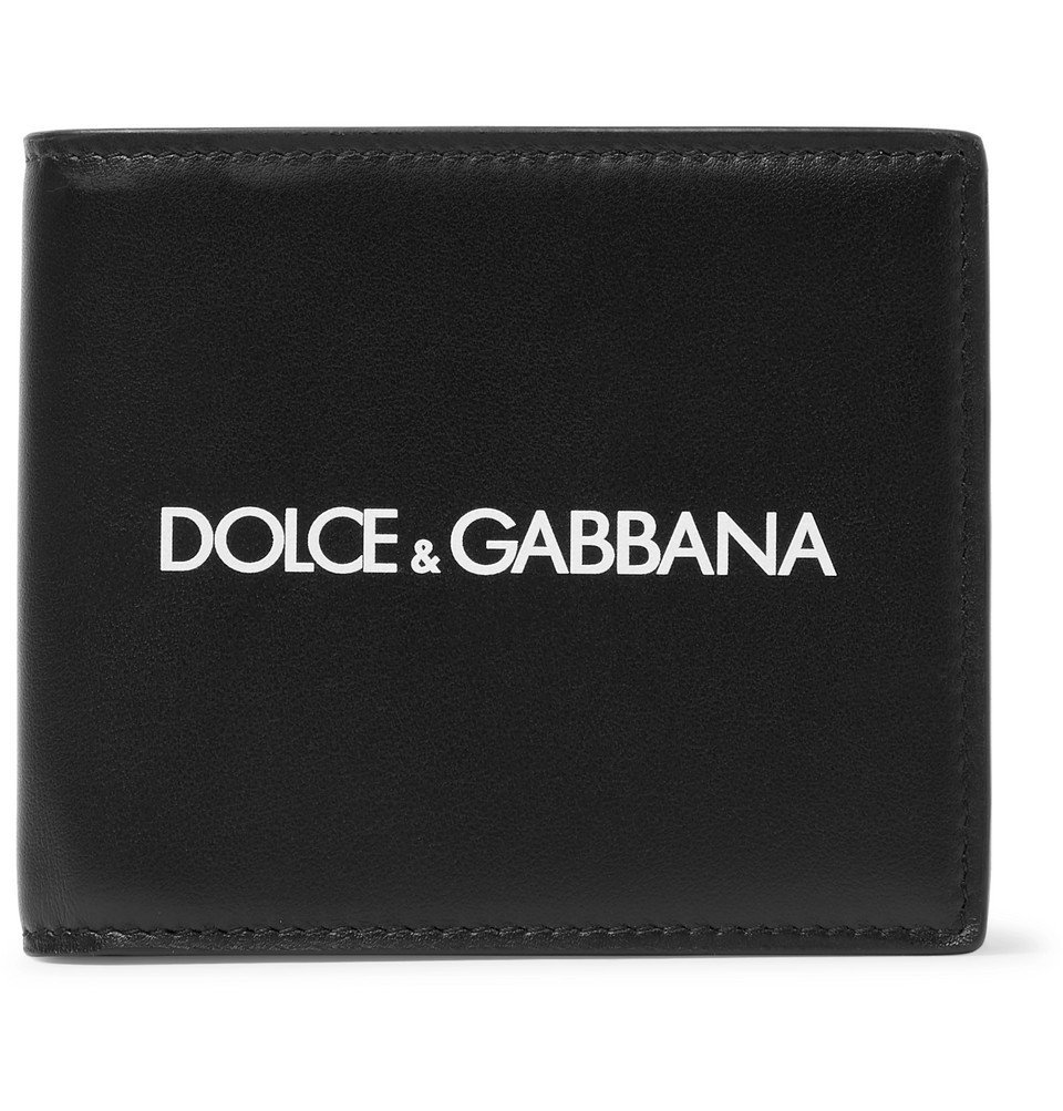 Dolce & Gabbana - Logo-Print Leather Billfold Wallet - Black Dolce ...