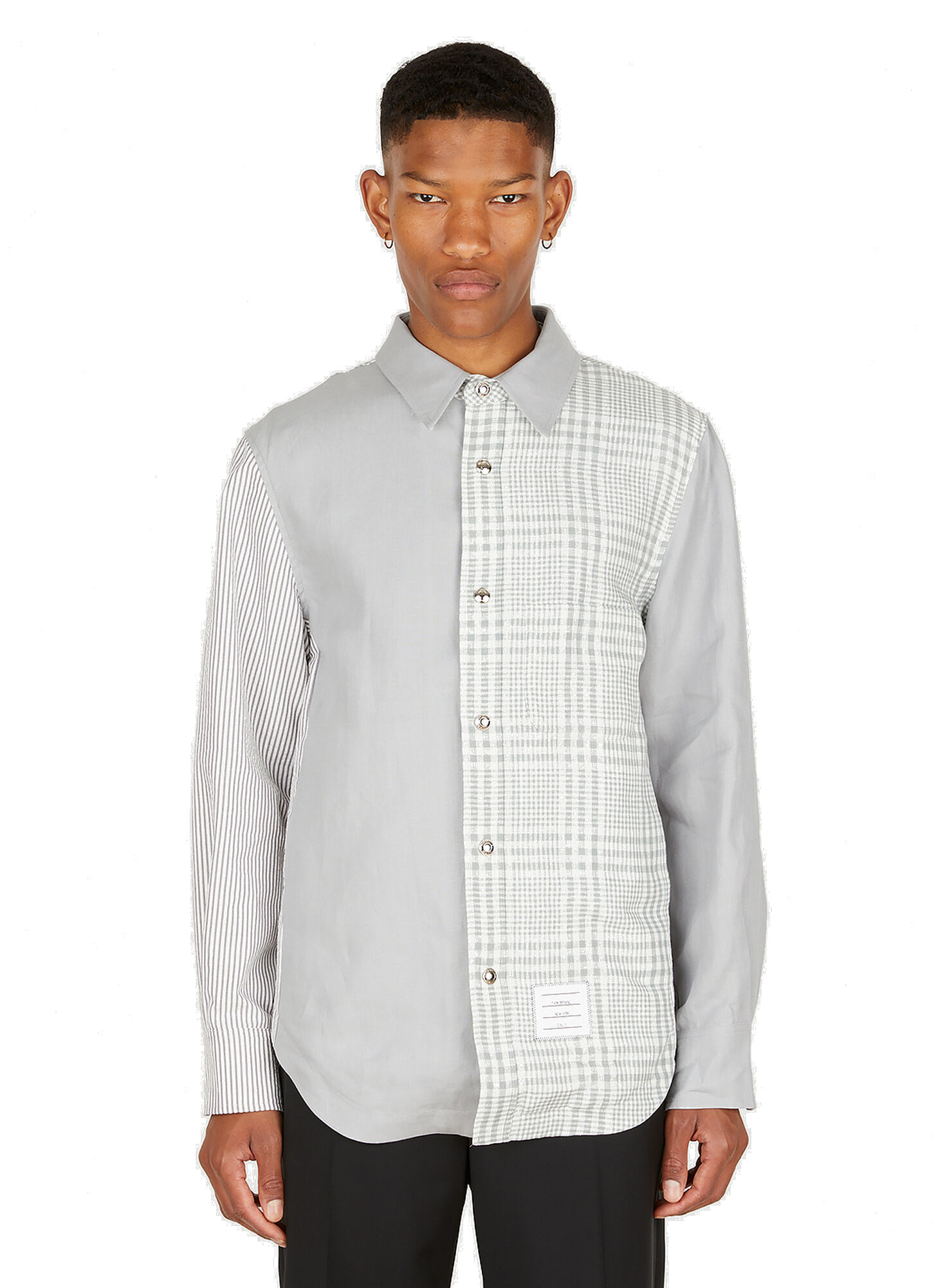 Photo: Pattern Block Shirt in Grey