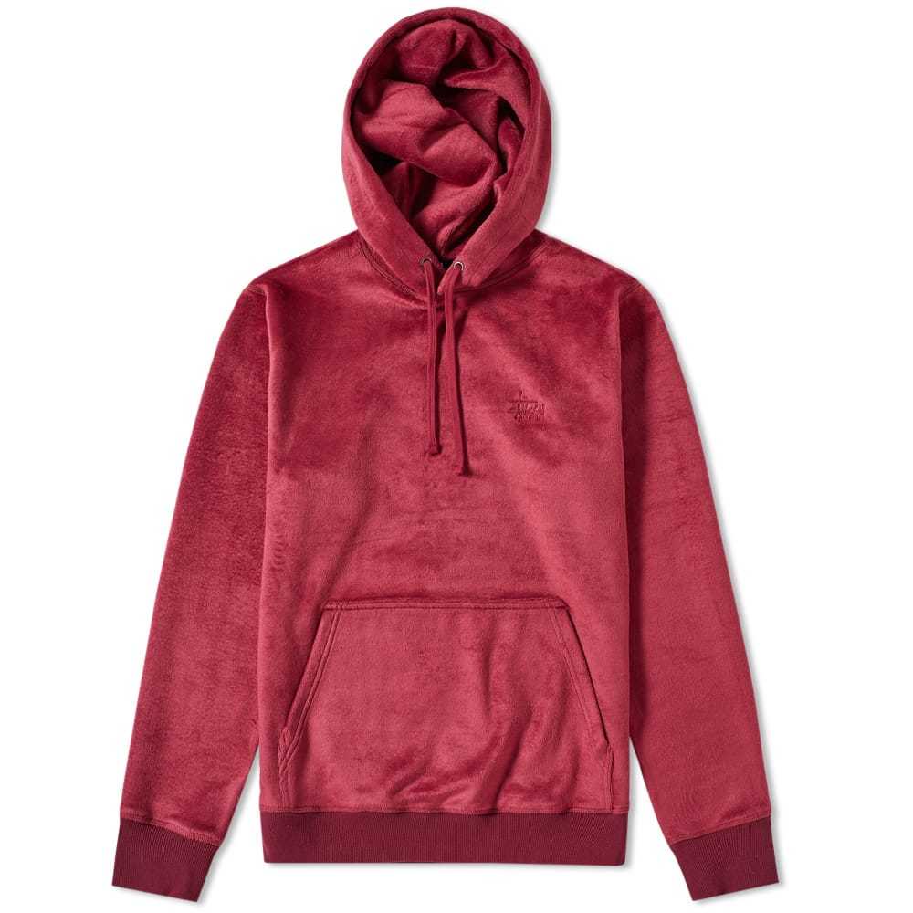 stussy pile fleece hoodie