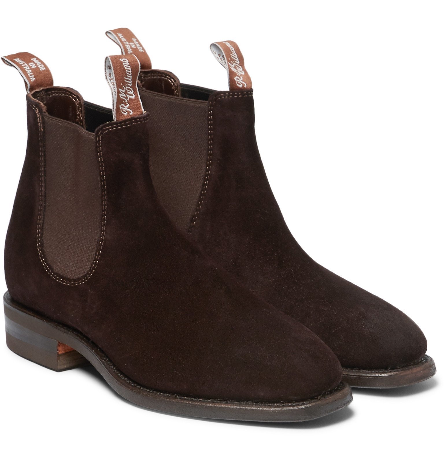 rm williams suede chelsea boots