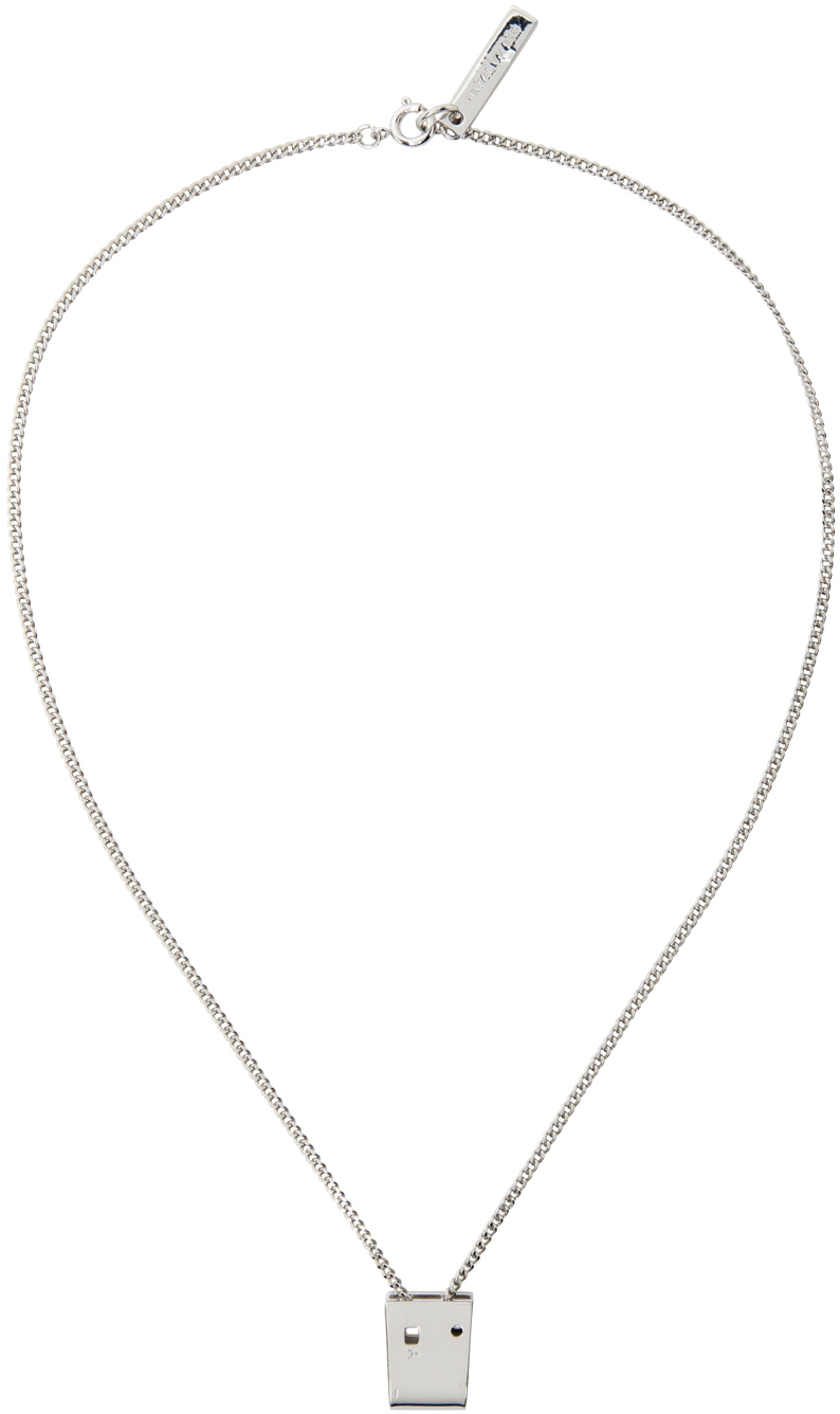 1017 ALYX 9SM Silver Lightercap Necklace