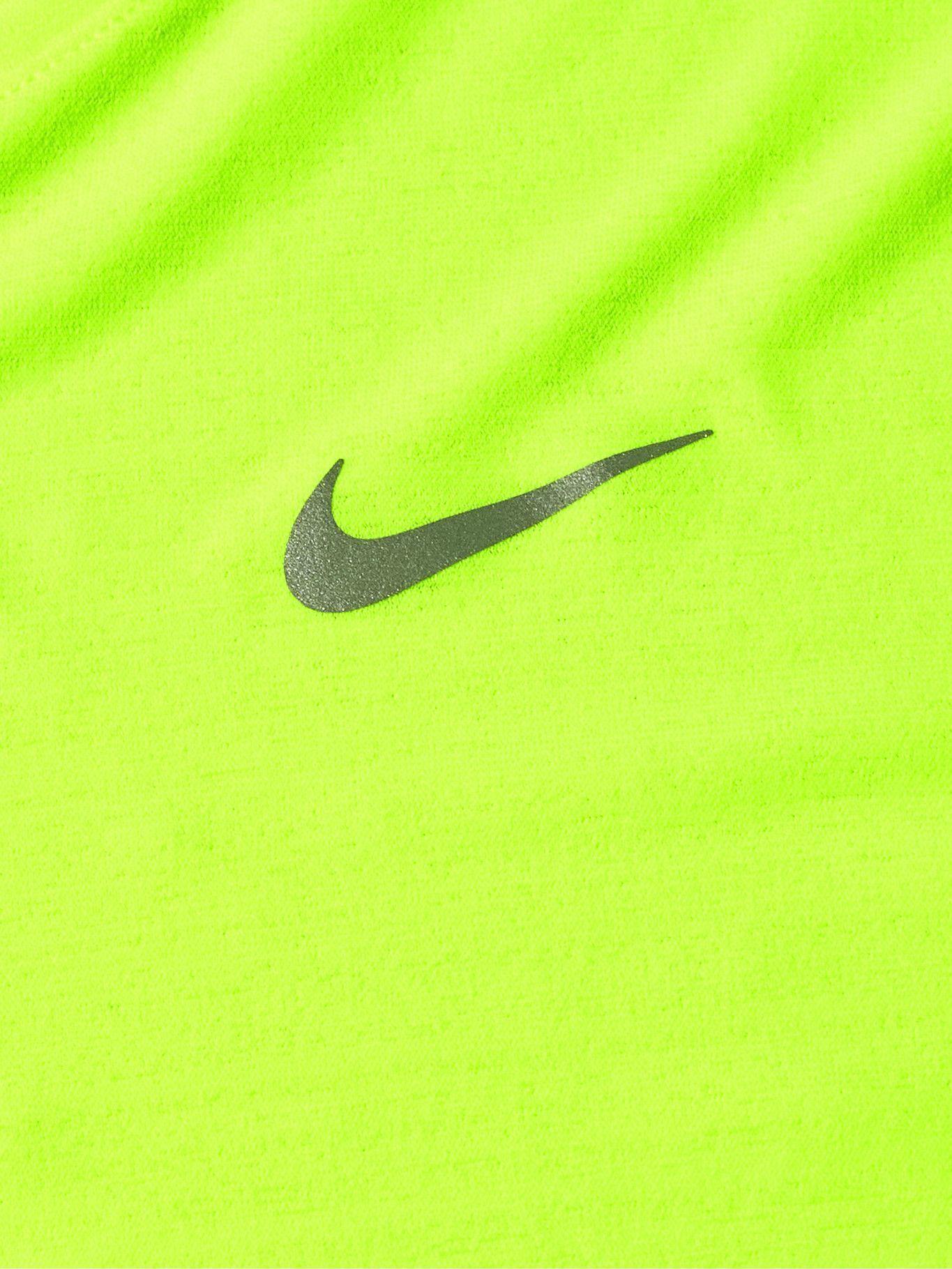 Nike Running - Miler Dri-FIT T-Shirt - Yellow Nike Running