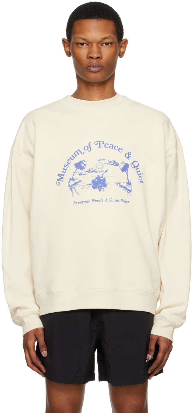 Museum of Peace & Quiet Beige 'Quiet Place' Sweatshirt Museum of Peace ...