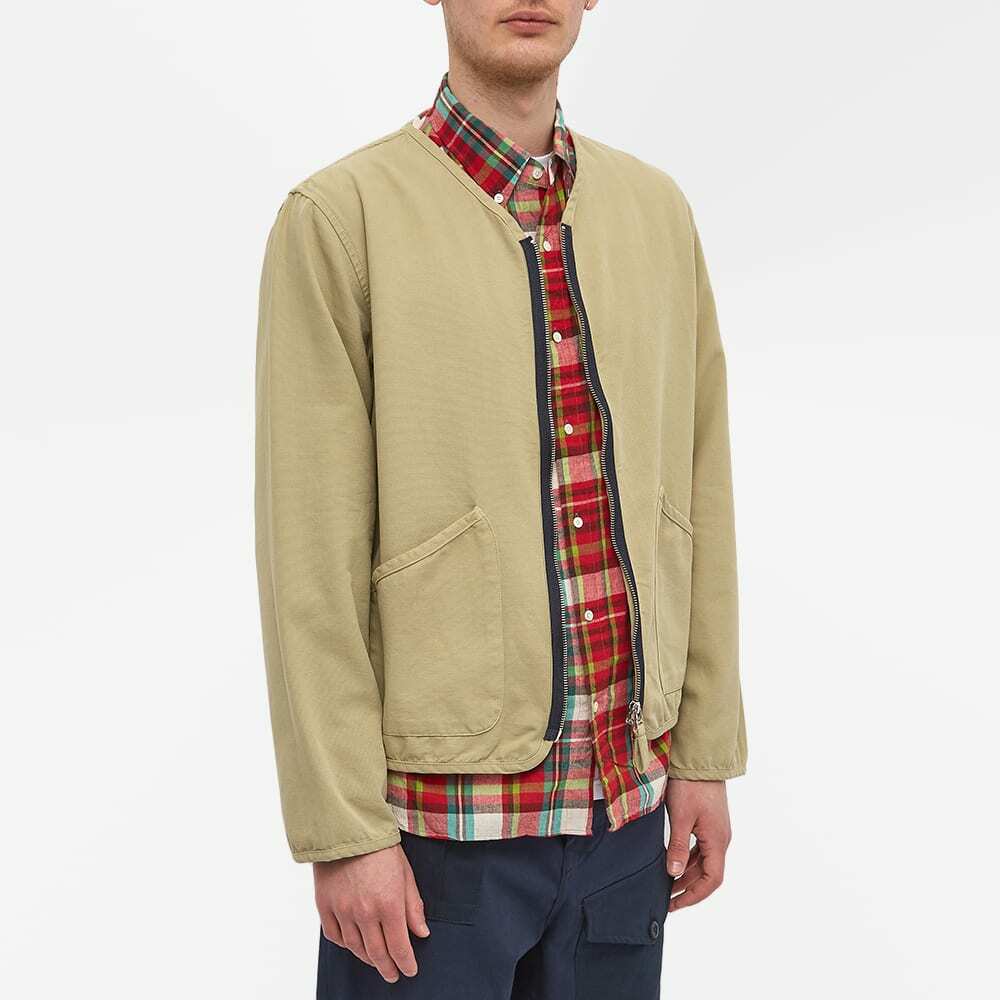 Universal Works Men's Canvas Military Liner Jacket in Sand Universal Works
