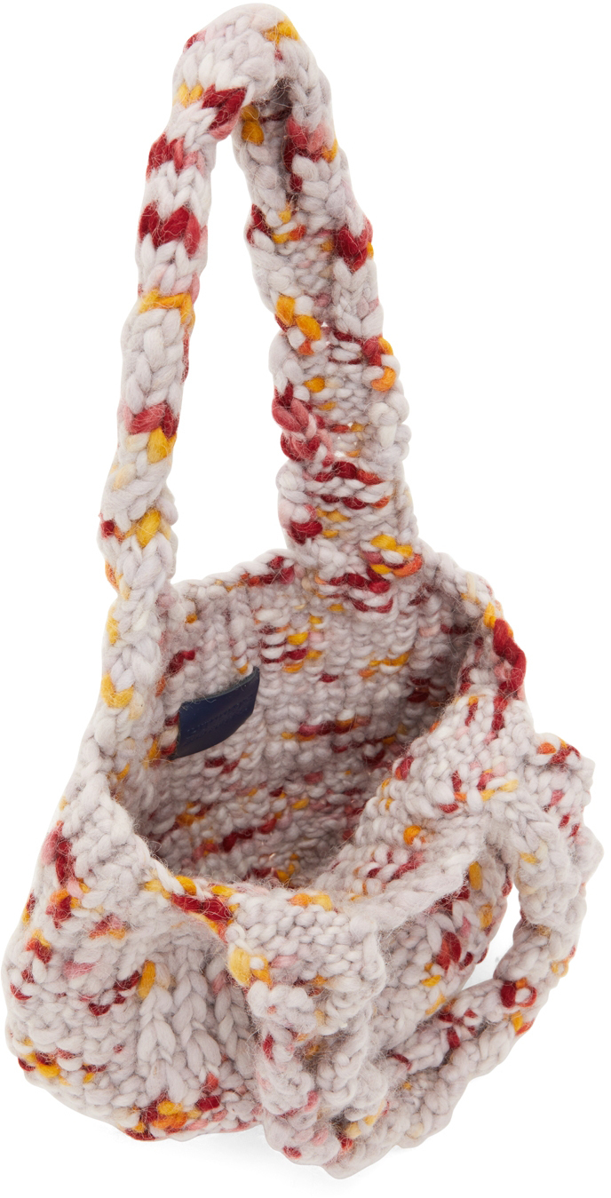Puppets and Puppets SSENSE Exclusive Grey Mini Knit Bag