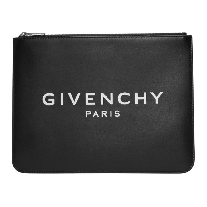 Givenchy Black Logo Zip Pouch Givenchy