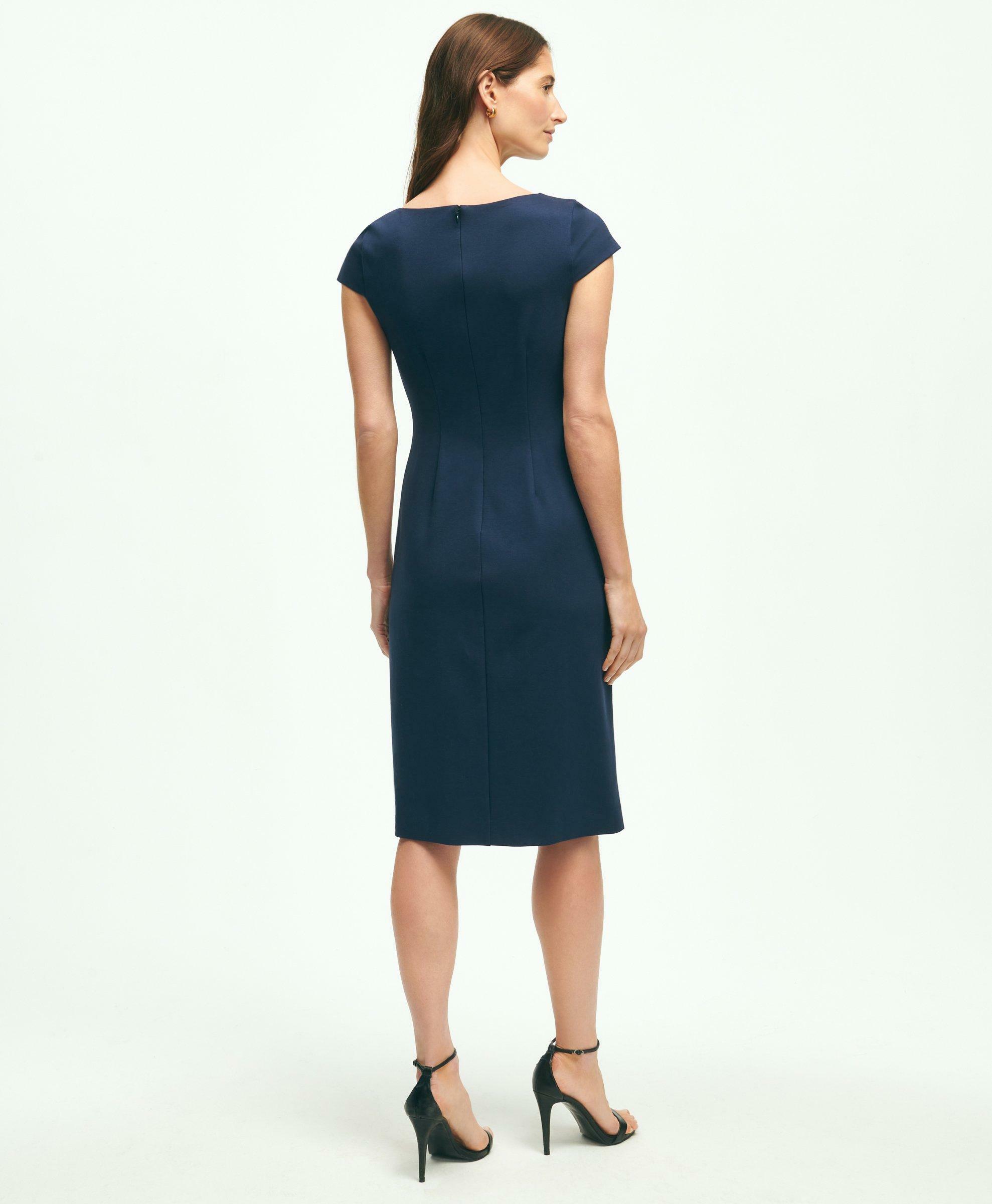 Brooks Brothers Women's Ponte A-Line Dress | Navy
