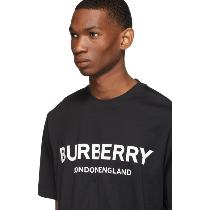 Burberry Black Letchford Logo T-Shirt Burberry