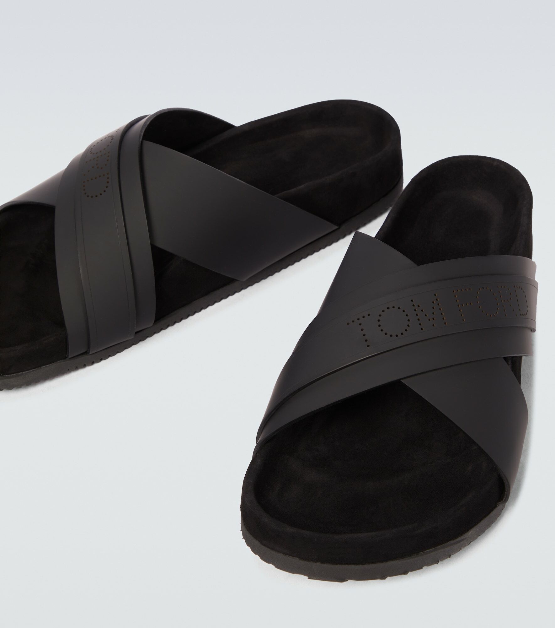 Tom Ford - Leather Wicklow slides TOM FORD