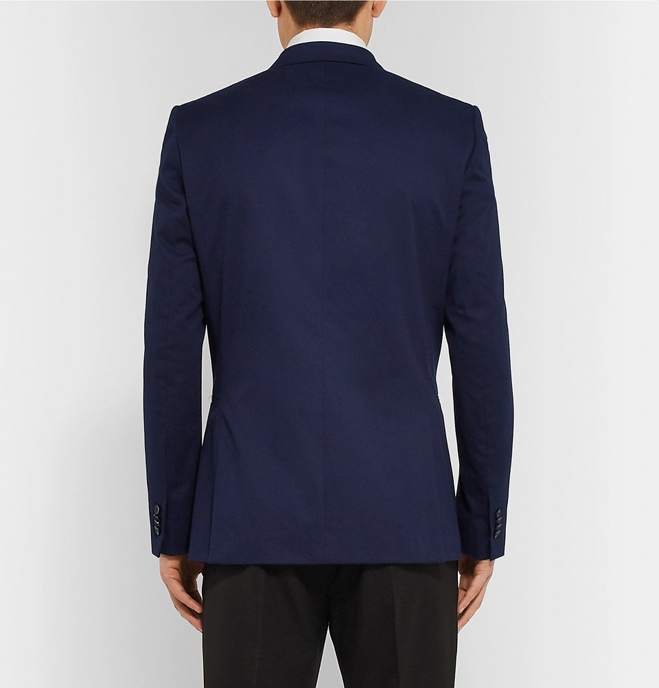 The Row - Navy Michel Slim-Fit Cotton and Cashmere-Blend Blazer - Navy ...