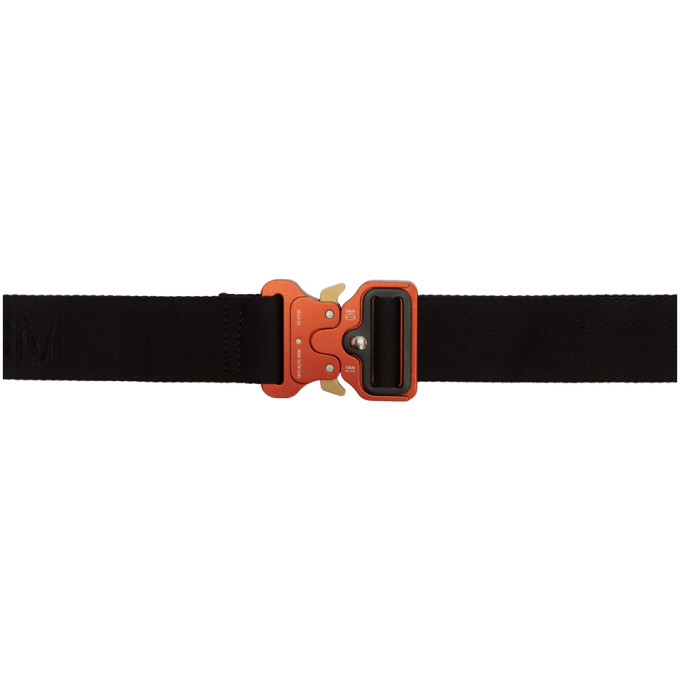 1017 ALYX 9SM Black and Red Metal Buckle Belt