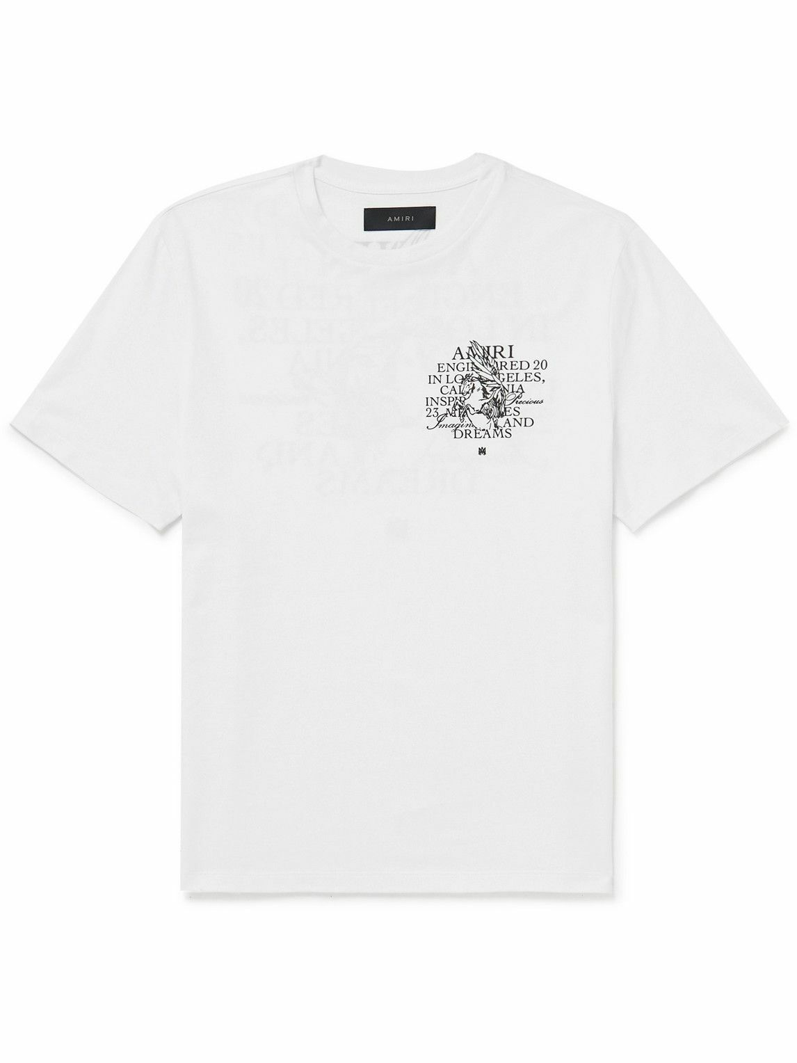 AMIRI - Printed Cotton-Jersey T-Shirt - White Amiri