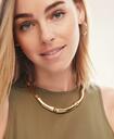 Brooks Brothers Women's Bamboo Collar Necklace | Gold