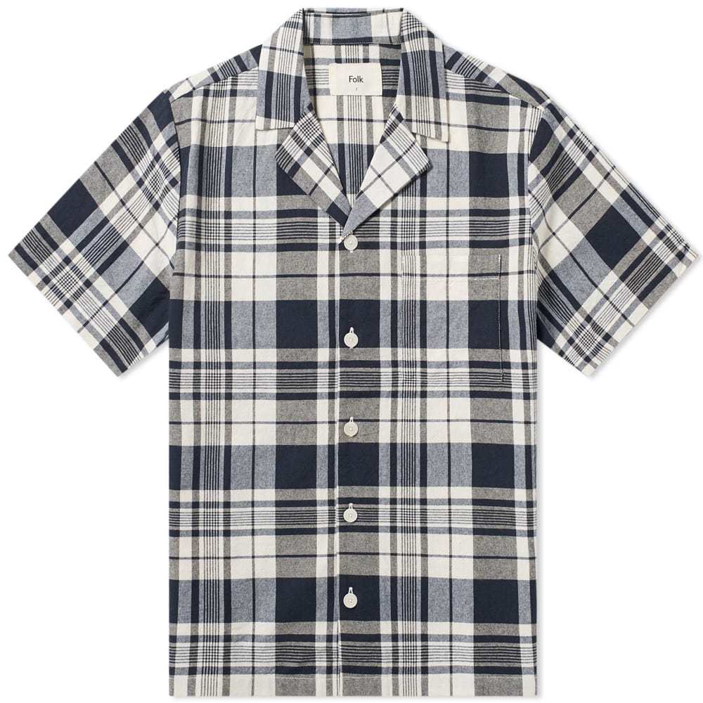 Folk Short Sleeve Soft Collar Vacation Shirt Folk
