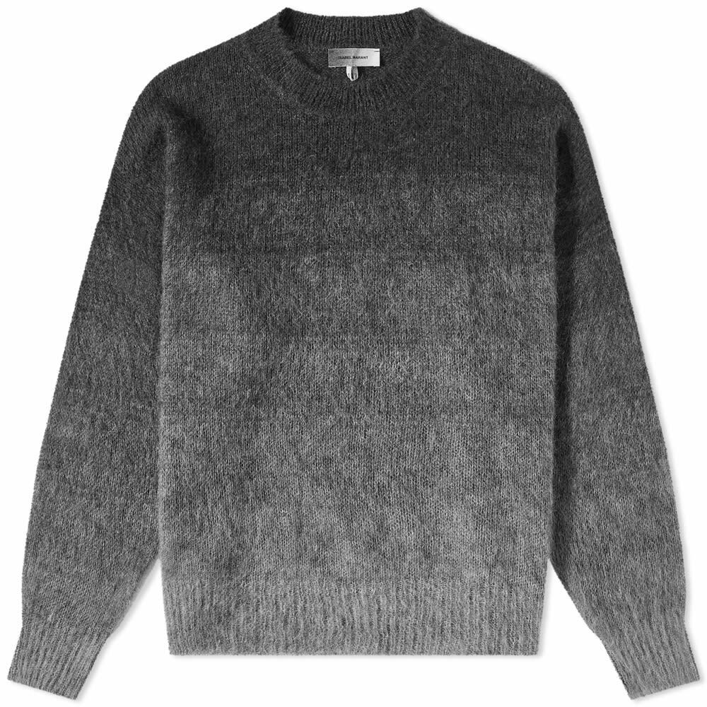 Photo: Isabel Marant Men's Drussellh Dip Dyed Crew Knit in Grey