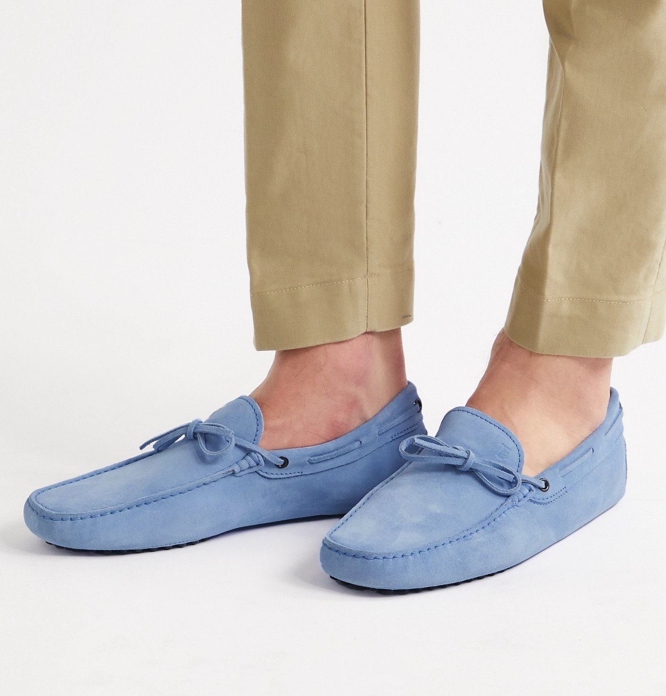 TOD'S - Gommino Suede Driving Shoes - Blue Tod's