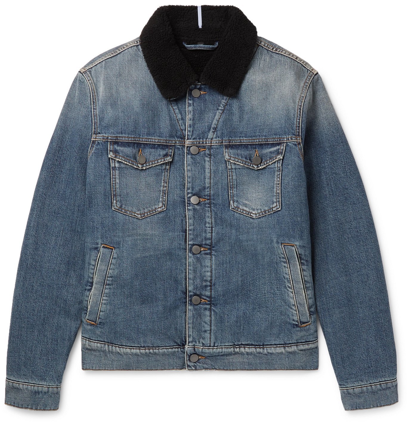 faux lined denim jacket