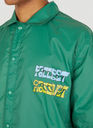 Logo Print Coach Jacket in Green