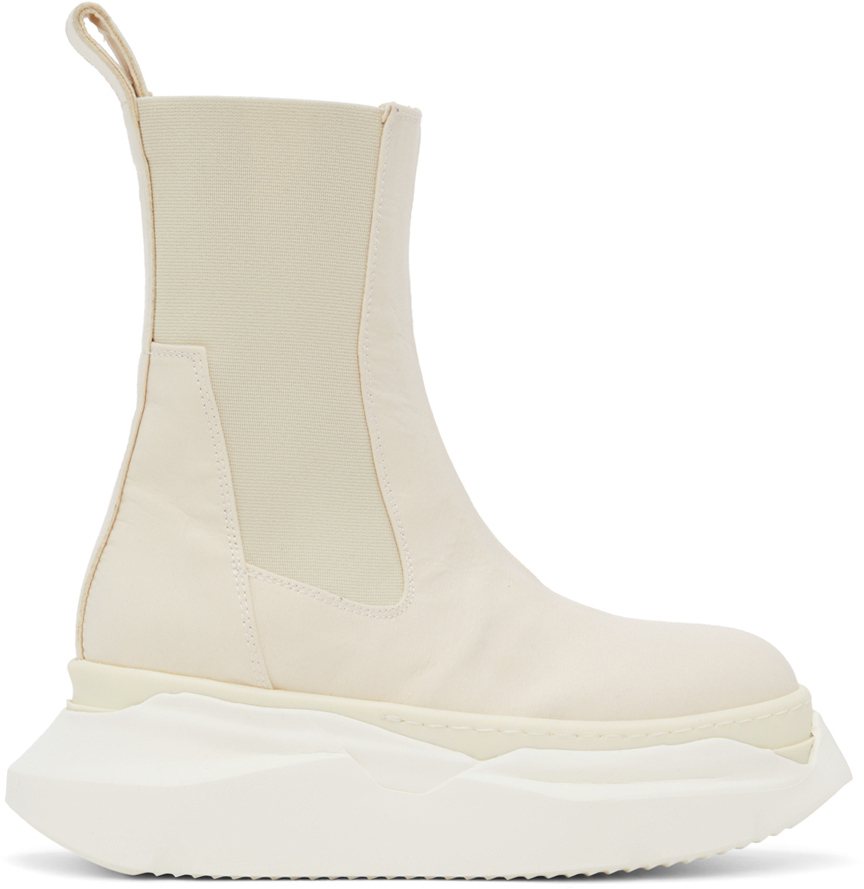Rick Owens Drkshdw Off-White Beatle Abstract Ankle Boots Rick Owens Drkshdw