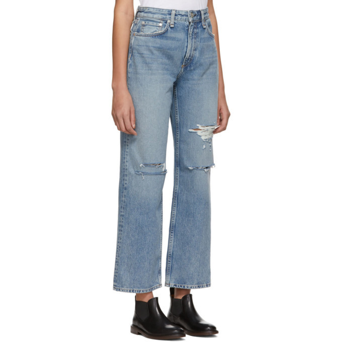 rag and bone Blue Ruth Super High-Rise 