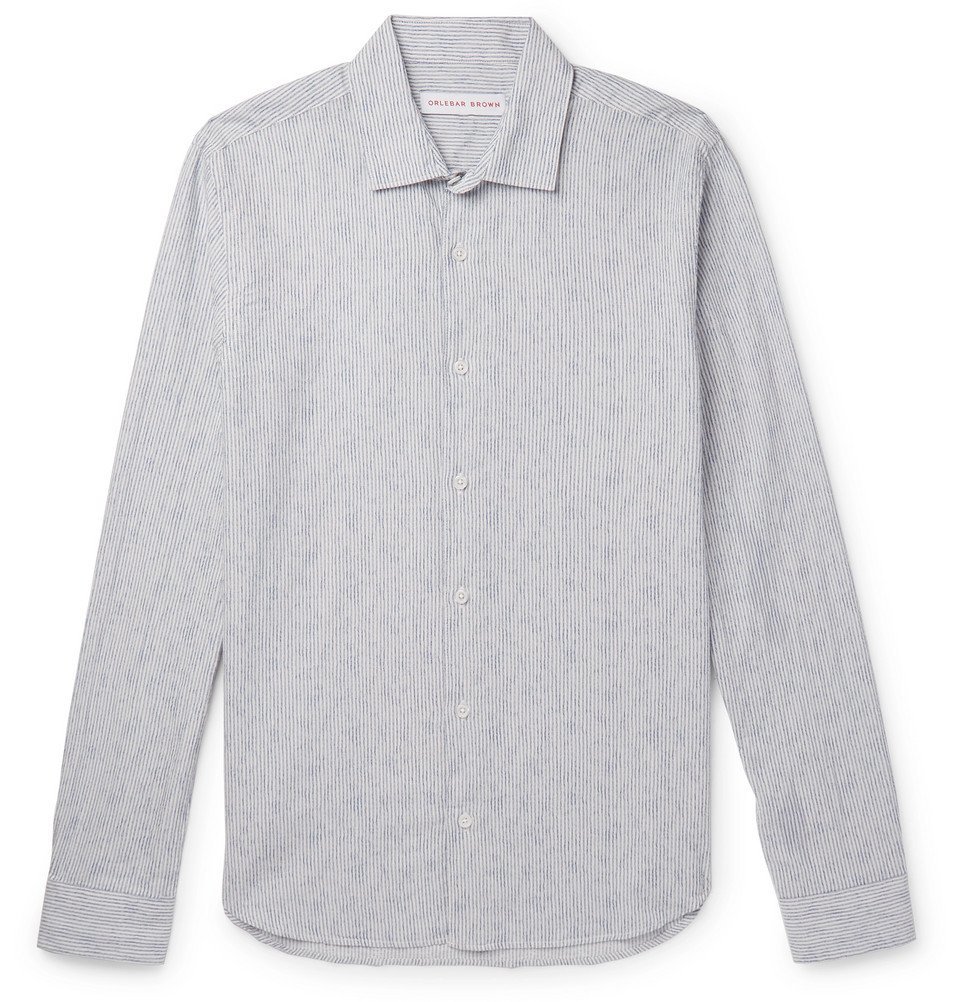 Orlebar Brown - Giles Striped Cotton Shirt - Blue Orlebar Brown