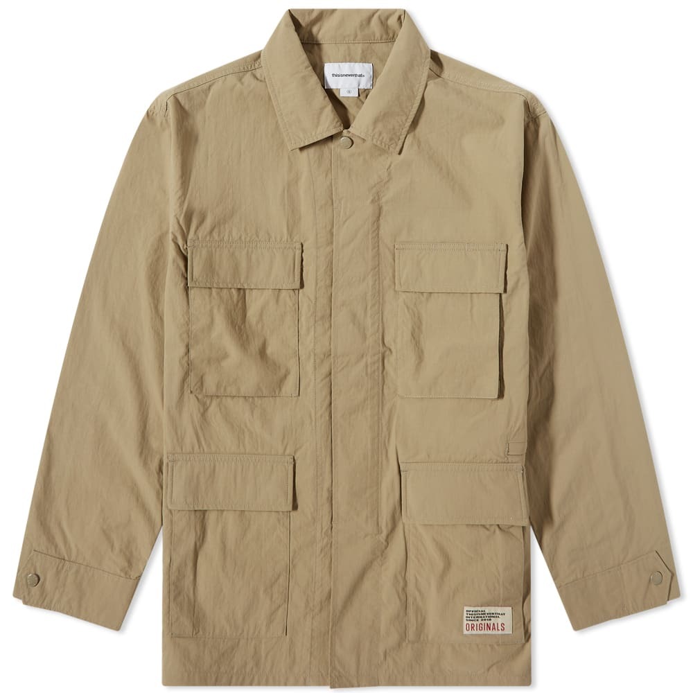 thisisneverthat Men's Nylon Ripstop Field Jacket in Khaki thisisneverthat