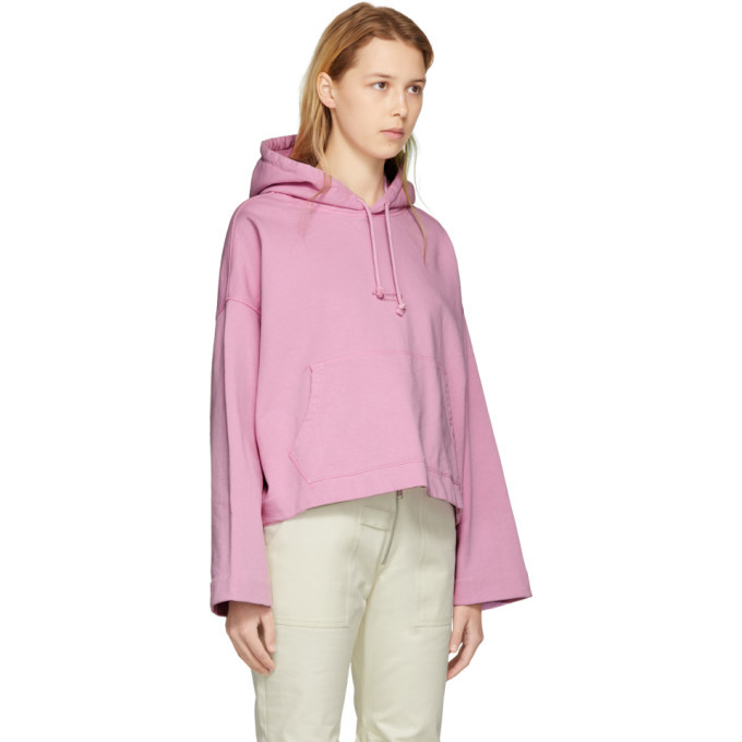 acne pink hoodie