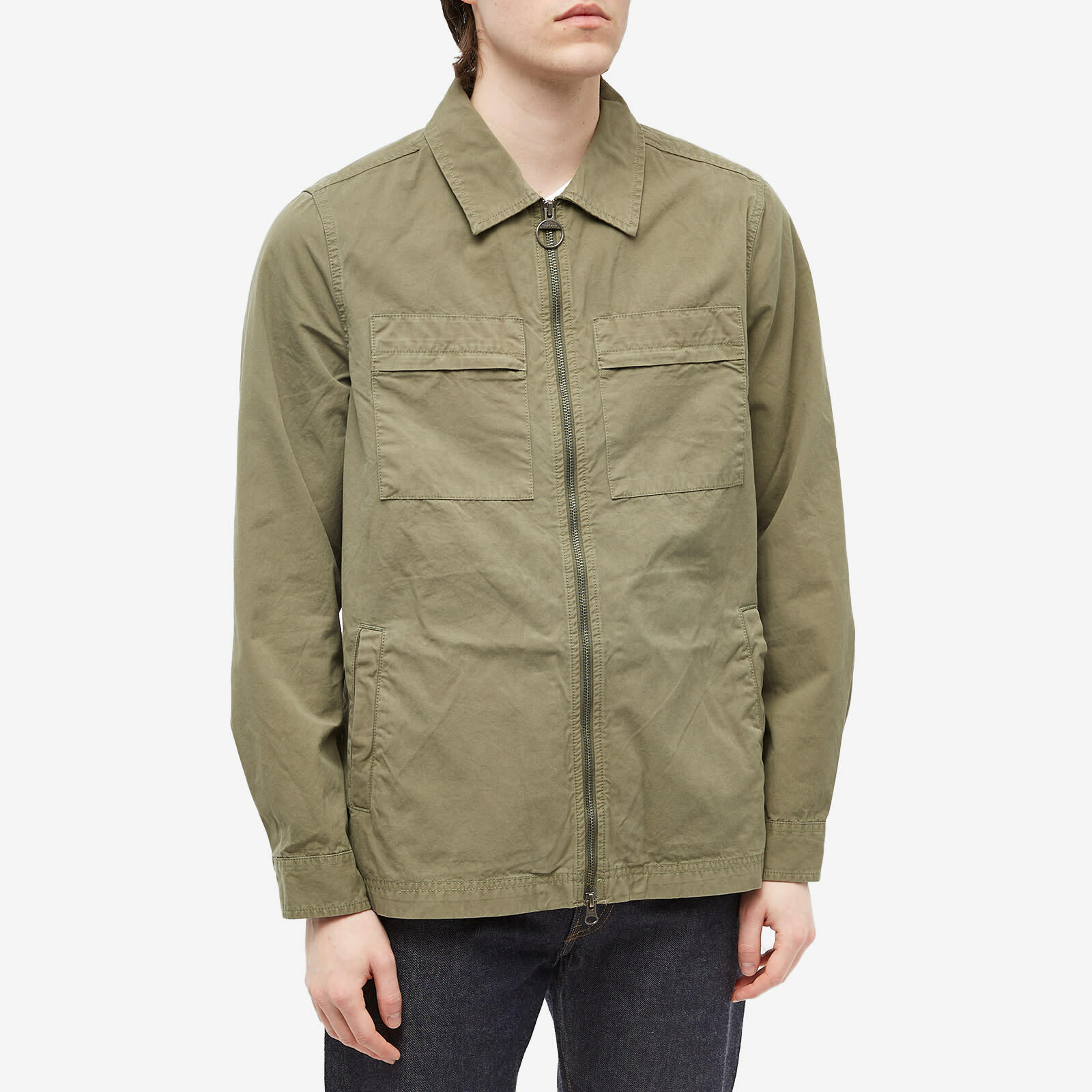 Barbour Men's Tollgate Overshirt in Agave Green Barbour