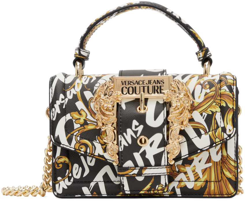 Versace Jeans Couture Black & White Couture 1 Disco Bag Versace