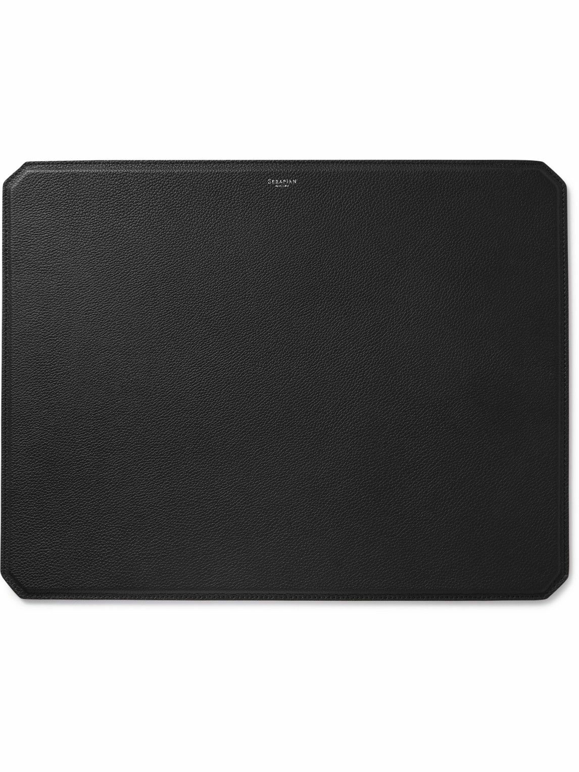 Serapian Cachemire LogoPrint FullGrain Leather Desk Pad Serapian
