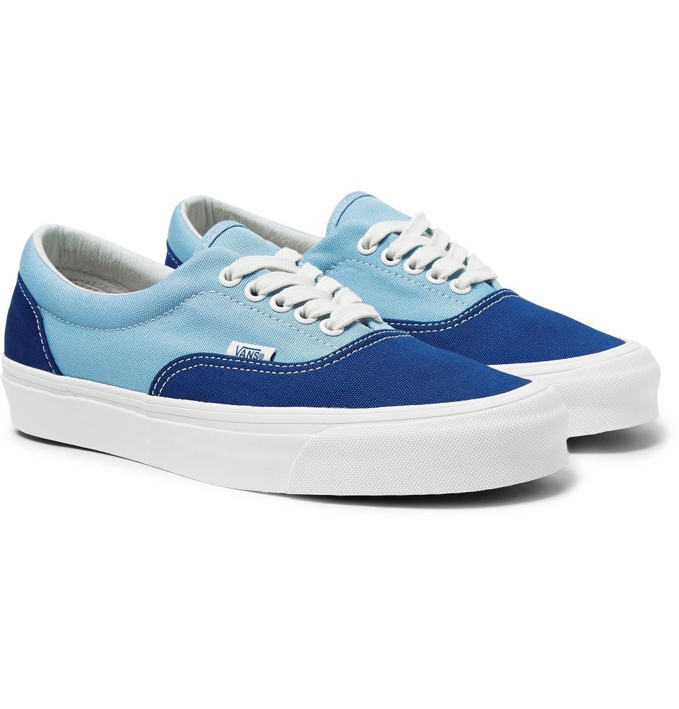 Vans - OG Era LX Colour-Block Canvas Sneakers - Blue Vans