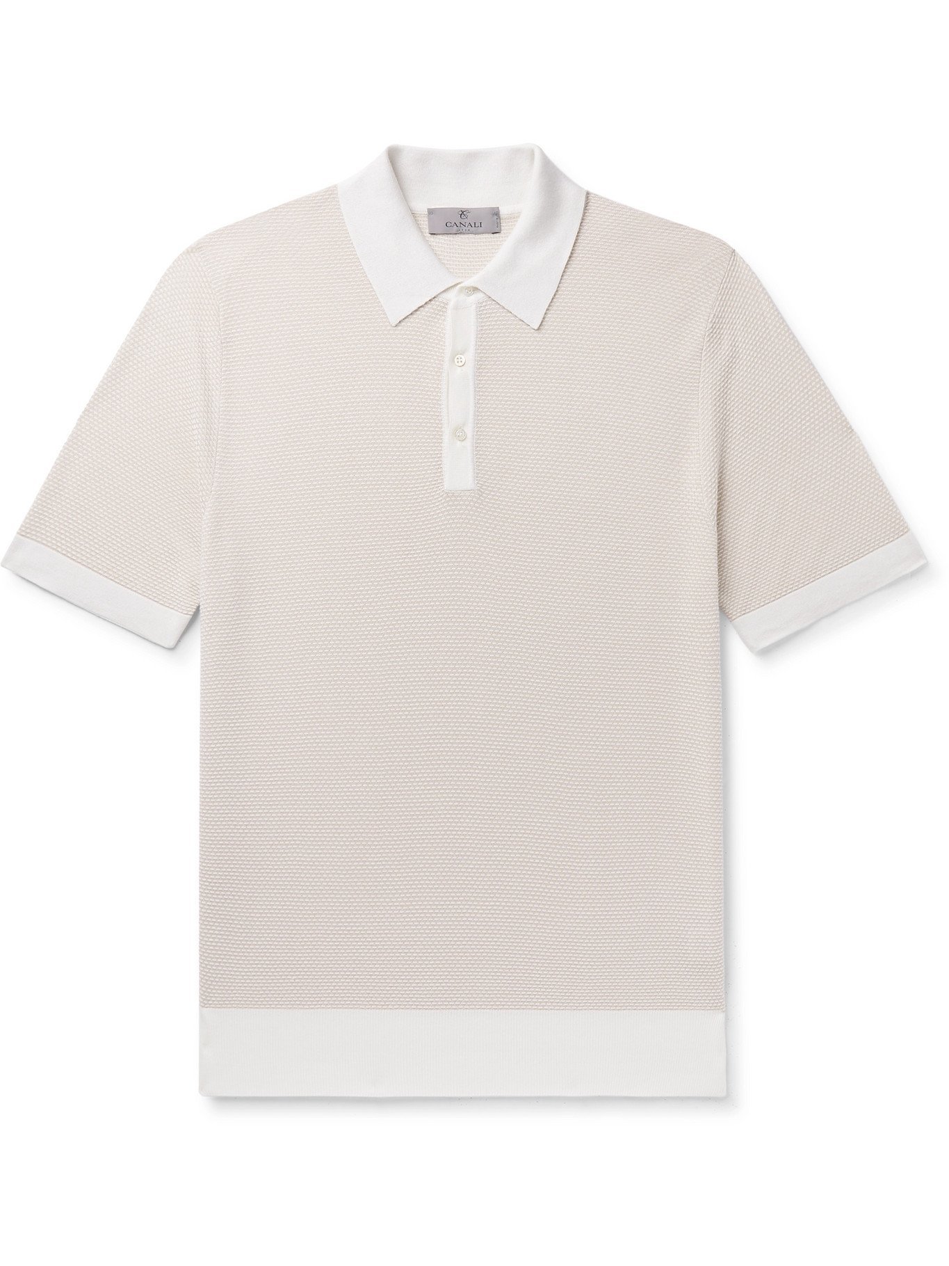 polo waffle knit shirt