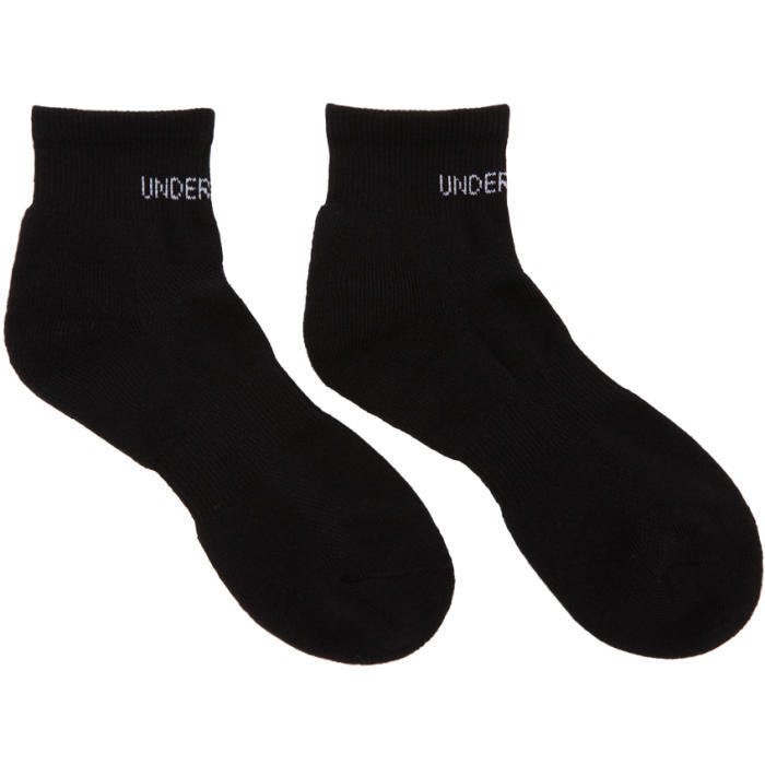 Undercover Black Short Logo Socks Undercover